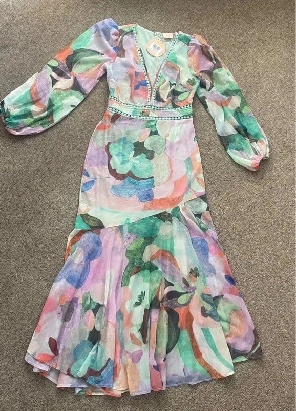 Sage & Paige Multi-Colour Floral Midi Dress