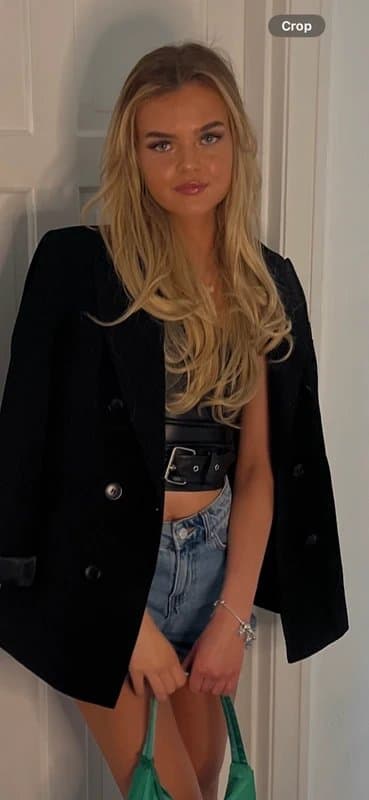 Bershka Bershka leather top