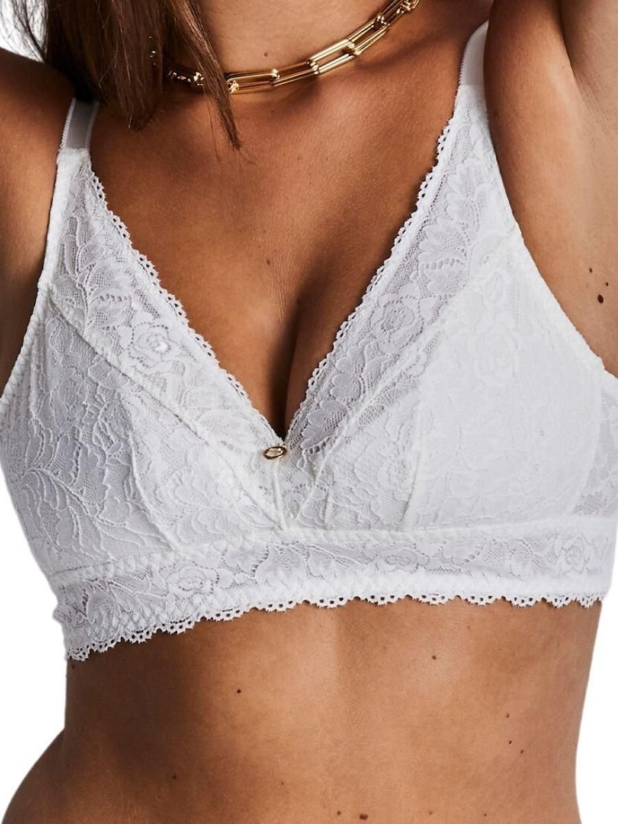 Aubade Aubade Women's Rosessence Care Triangle Bralette in White - 4