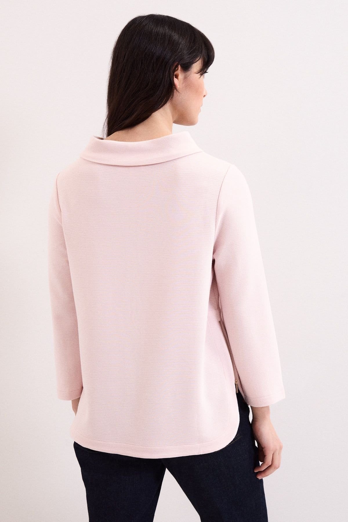 Phase Eight Phase Eight Women's Solene Textured Top in Pale Pink - 4