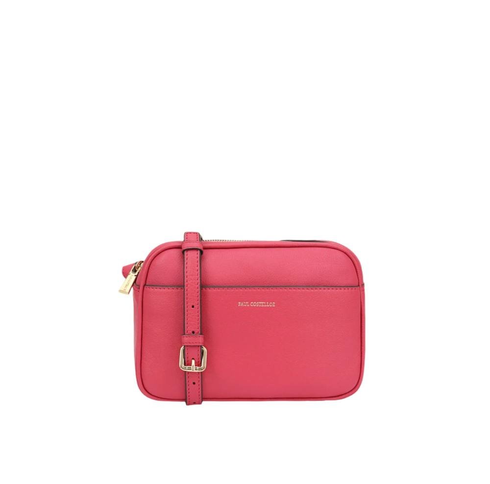 Paul Costelloe Paul Costelloe Women's Cooper Leather Cross Body Bag in Red - 1