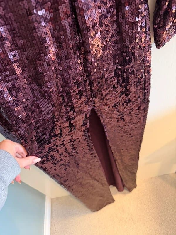 ASOS ASOS mulberry sequin maxi gown