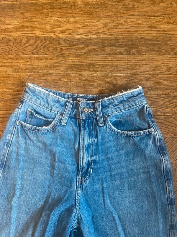 Hollister Blue wash wide leg hollister baggy jeans