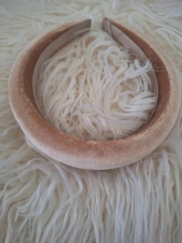 ASOS ASOS wide taupe velvet Alice band