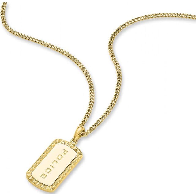 Police Police Men's PEAGN0041302 Taper Necklace in Gold - 2