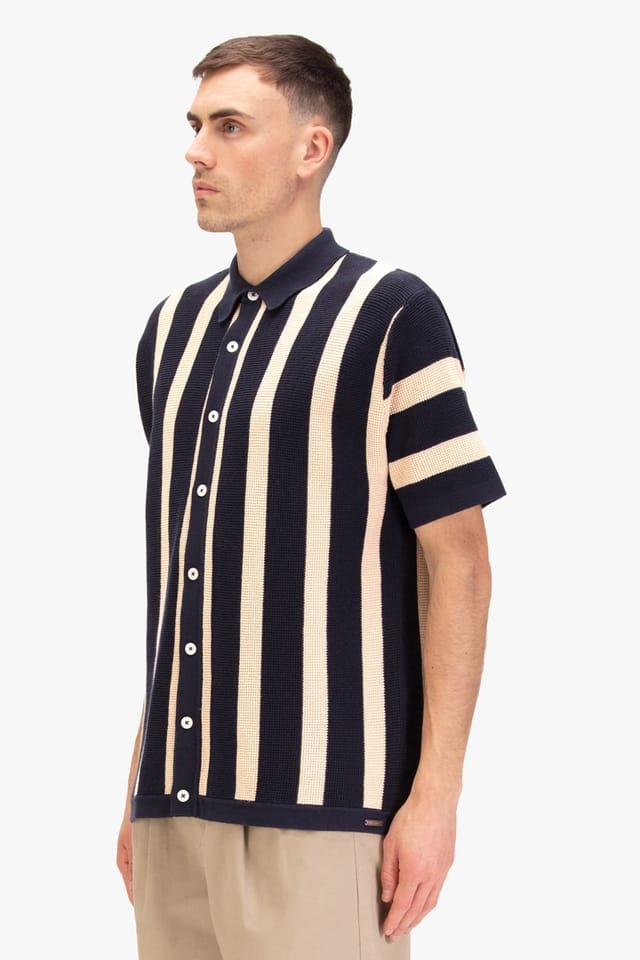Luke 1977 Luke 1977 Men's Deck Knitted Shirt in Dark Navy - 3