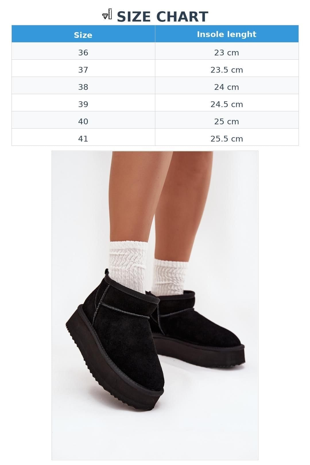 Love Lace Love Lace Women's Vinceza Suede Fur Lined Warm Slip On Platform Snow Boots in Black - 4