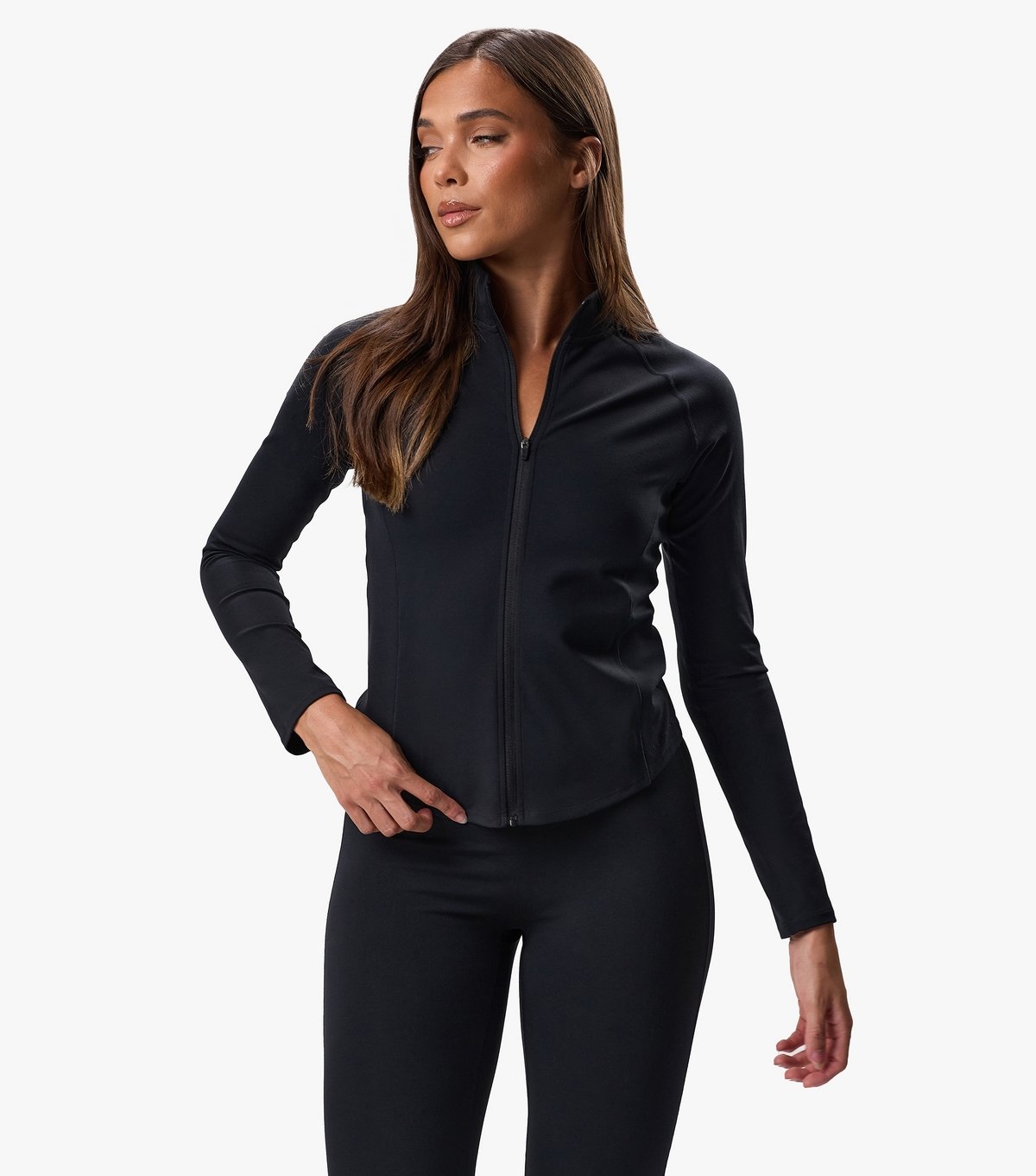 Gym King Women's Black Zip Up Jacket Gym King New Look - 1
