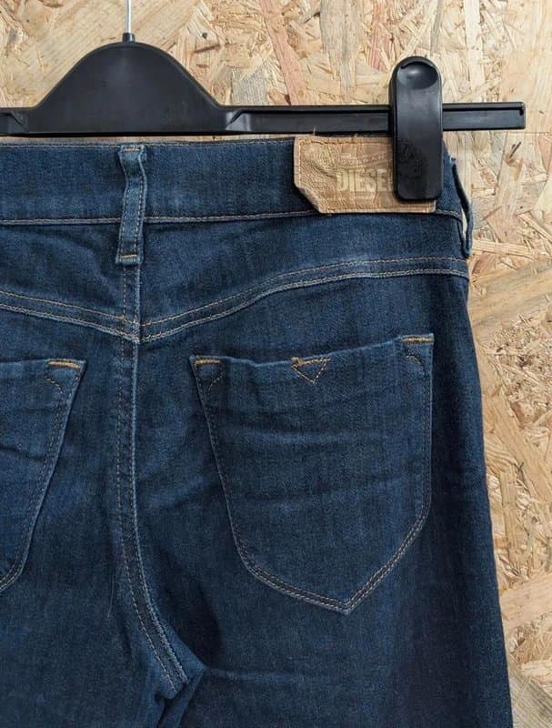 Diesel Diesel Livier Jeans W27 L33 Low Waist Rise Women Blue Super Slim Jegging Stretch