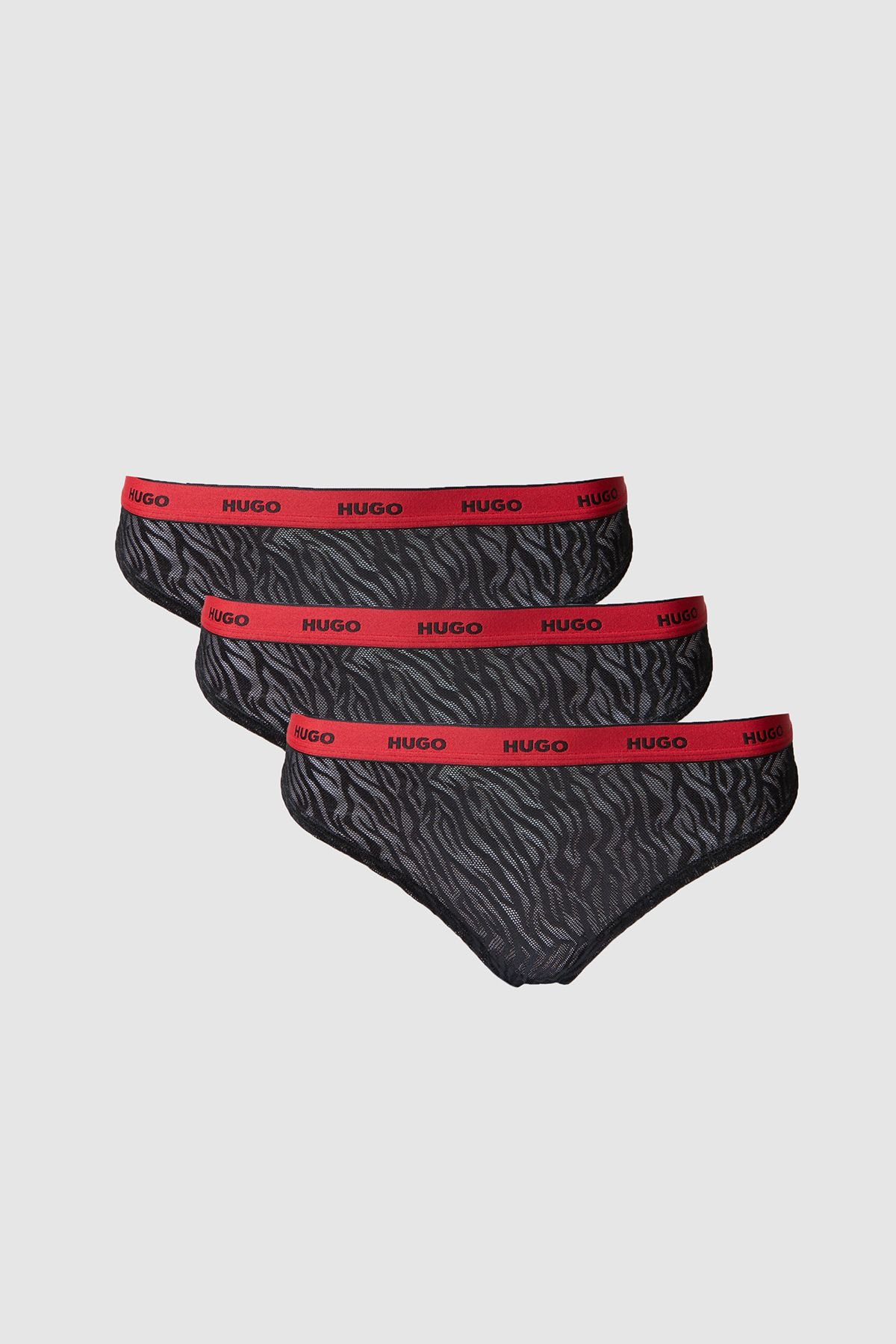 HUGO Hugo Women's Triplet Thong Lace Black - 2