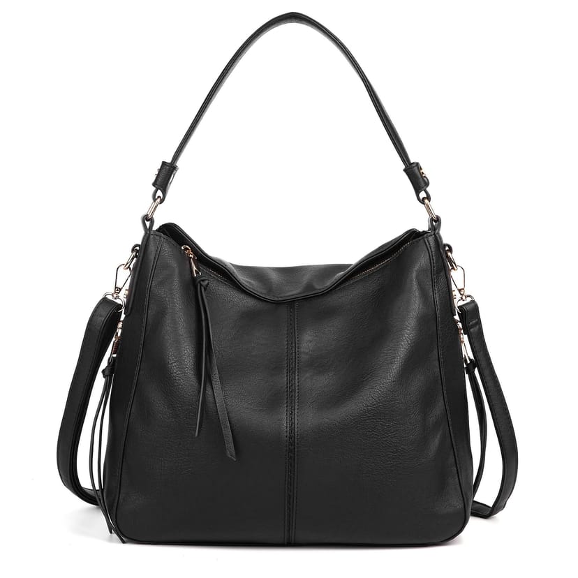 Woodland Leathers Woodland Leathers Women's Hobo Shoulder Bag in Black - 1