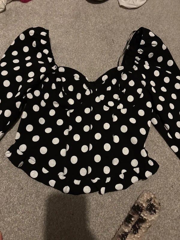 New Look New Look Polkadot corset top