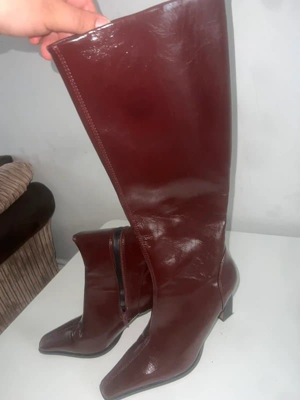 ASOS burgundy women’s boots
