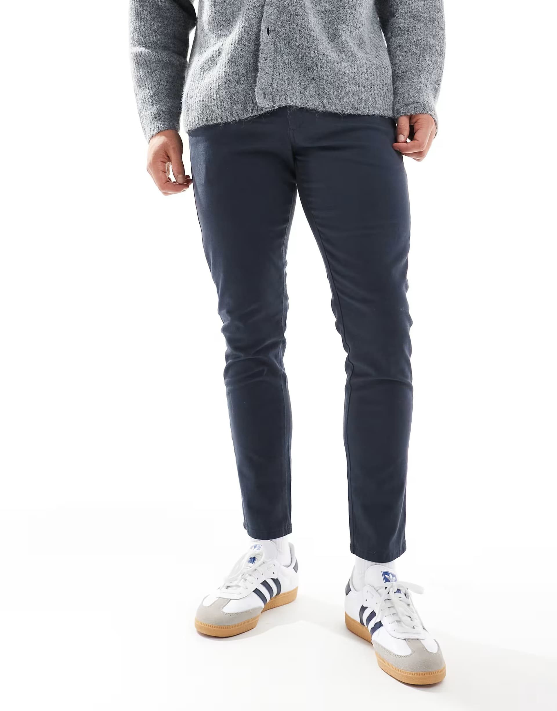 ASOS JJ Rebel slim fit chino in navy