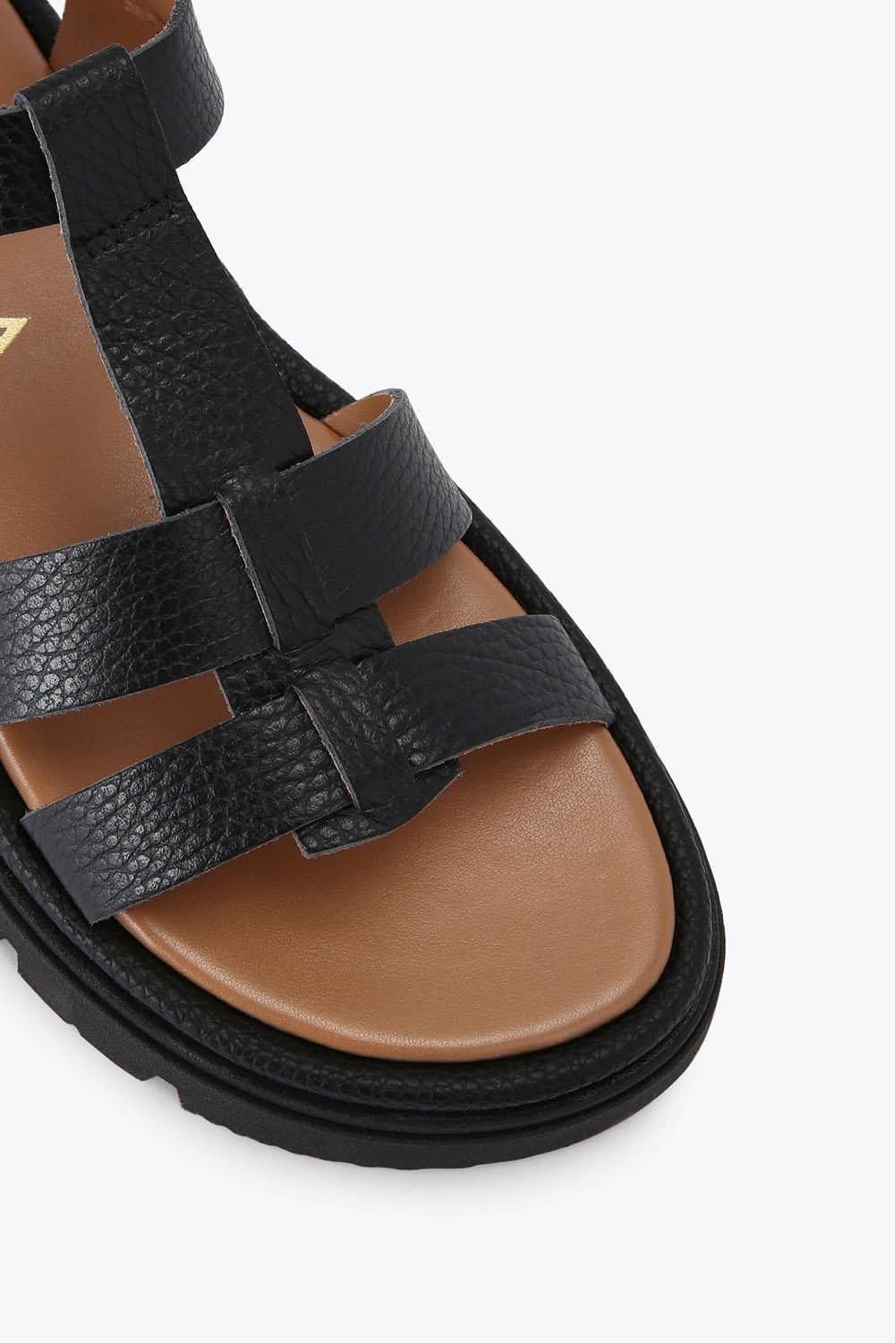 Carvela Carvela Women's 'Pavilion T Bar' Leather Sandals in Black - 4