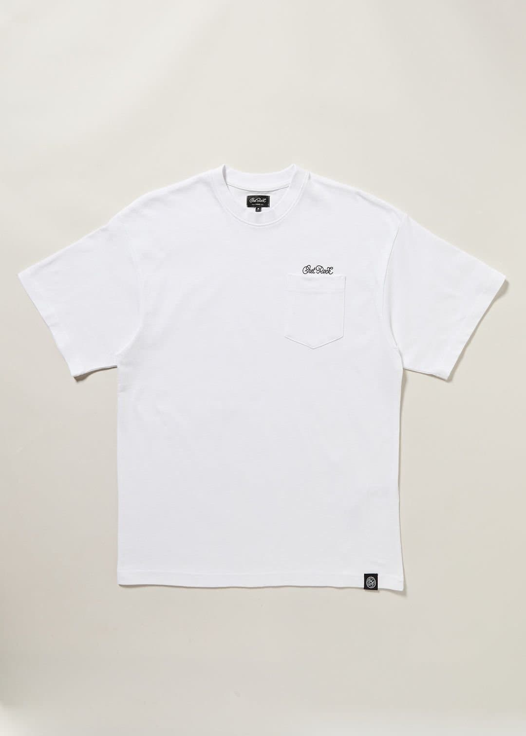 Chet Rock Chet Rock Paulo T Men's Oversized Graphic T-Shirt with Chest Pocket Detail in White