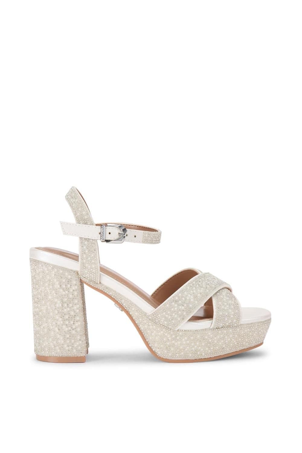 Carvela Carvela Women's 'Sonata' Fabric Heels in White