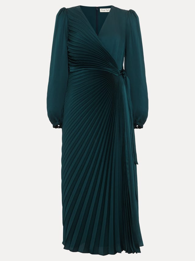 Phase Eight Phase Eight Women's Gracie Sunray Dress in Bottle Green - 2