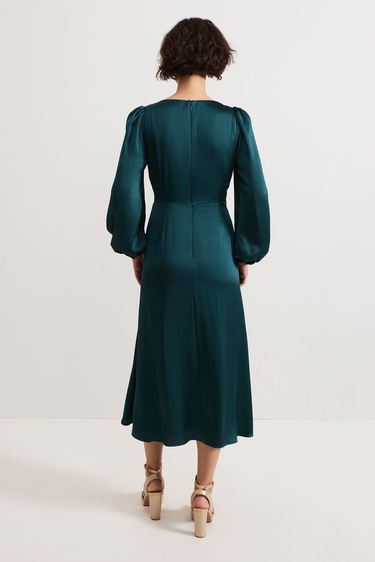 Phase Eight Phase Eight Women's Gracie Sunray Dress in Bottle Green - 4