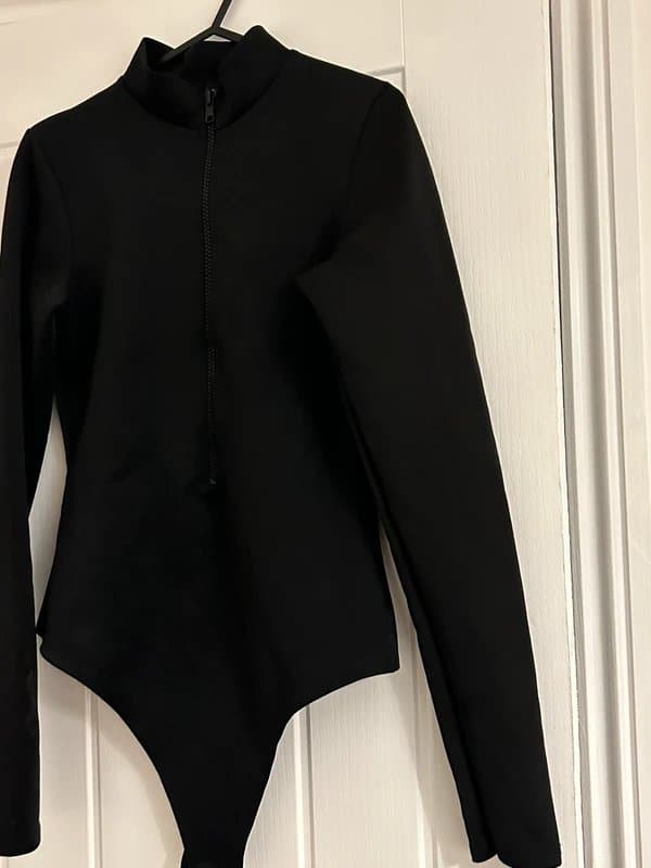 PrettyLittleThing Black scuba bodysuit