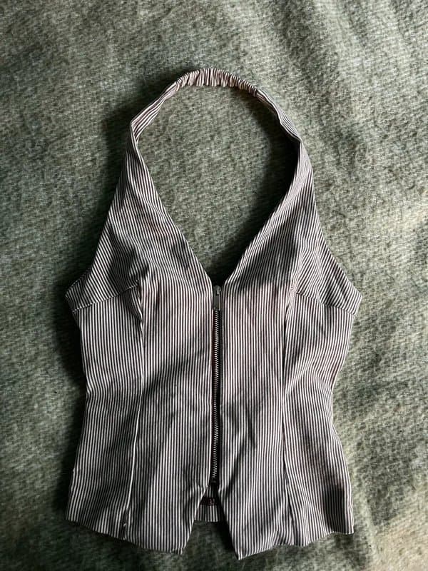 Bershka bershka stripped halter top