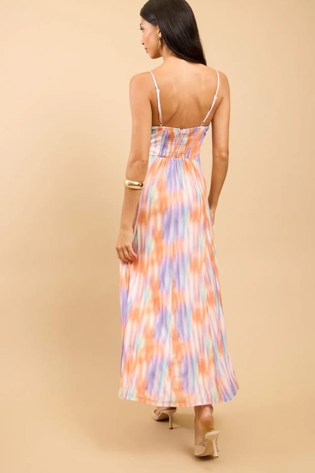 Little Mistress Little Mistress Women's Blur Print Maxi Dress - 2