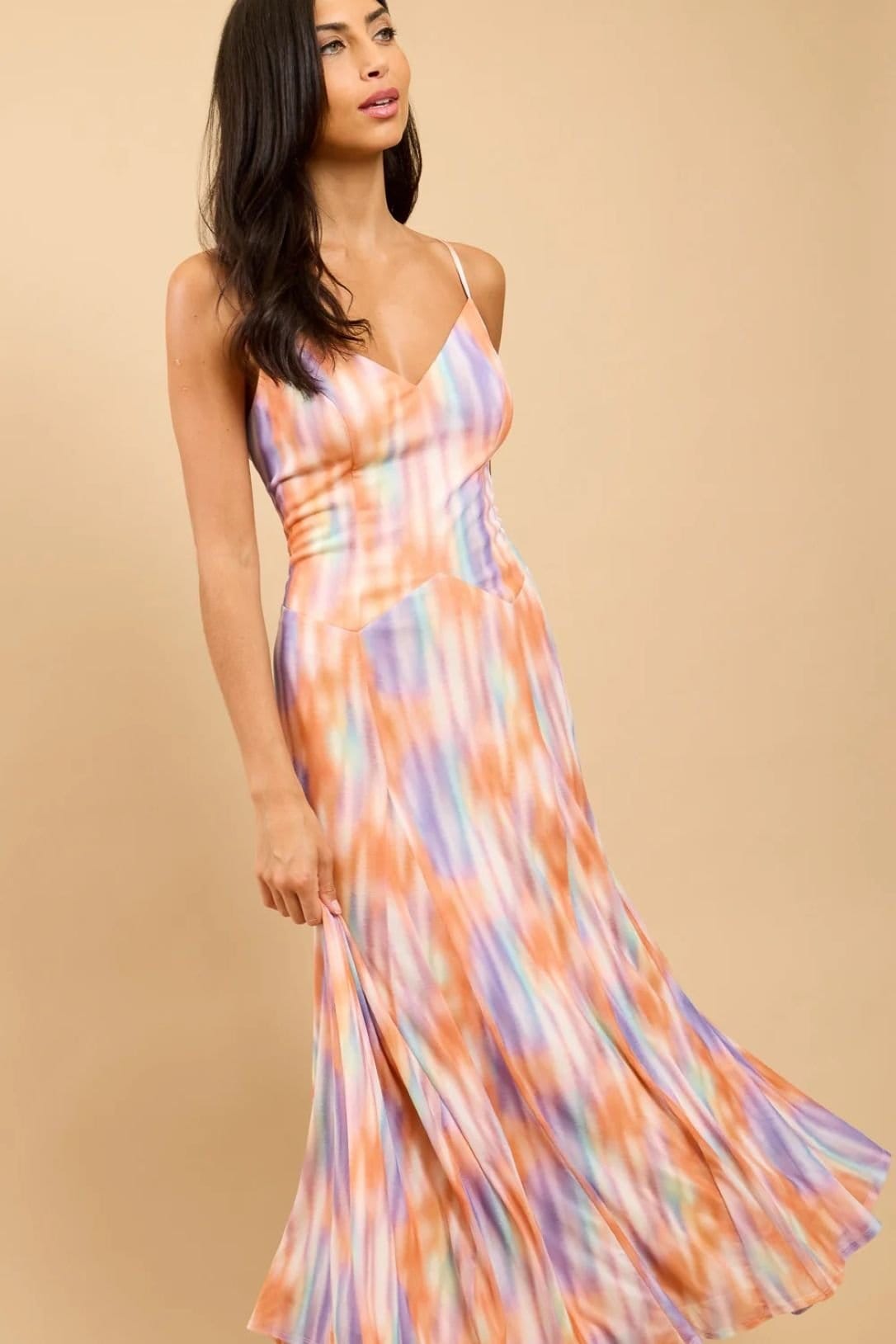 Little Mistress Little Mistress Women's Blur Print Maxi Dress - 4