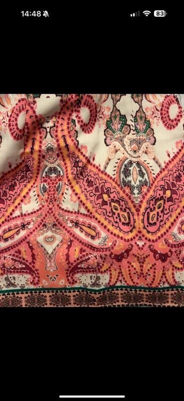 Shein Pink floral mini skirt