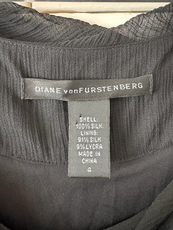 Diane von Fürstenberg New Diane von Furstenberg black dress size 8 - 1