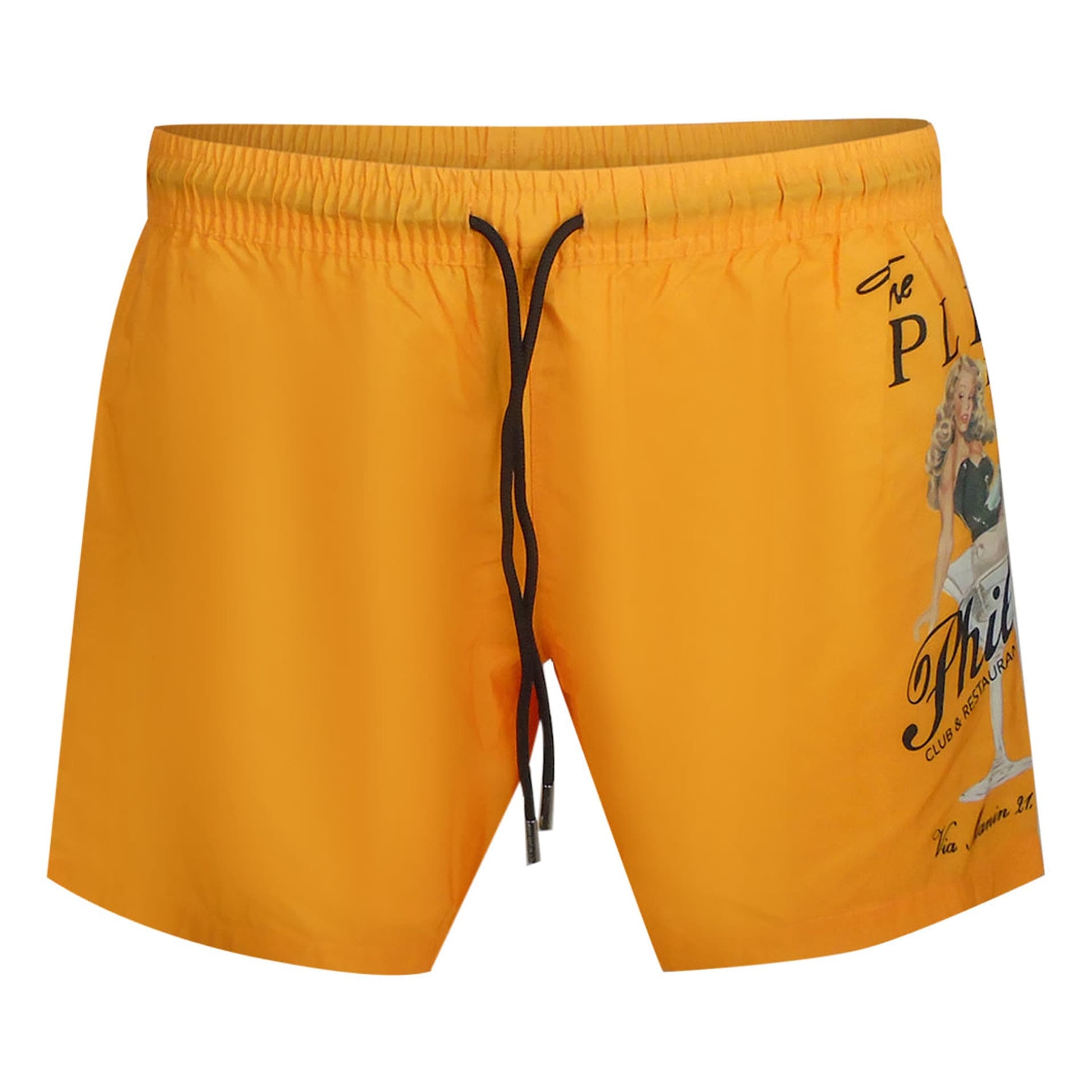 Philipp Plein Philipp Plein Men's Pin Up Board Shorts in Orange