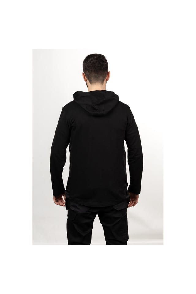 Caterpillar Caterpillar Men's Coolmax Quarter Zip Hoodie in Black - 2