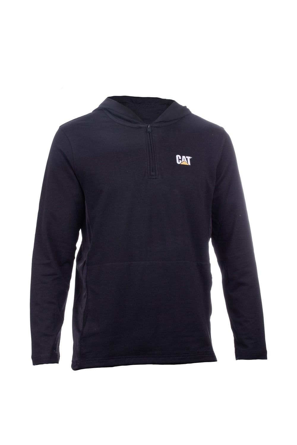 Caterpillar Caterpillar Men's Coolmax Quarter Zip Hoodie in Black - 4
