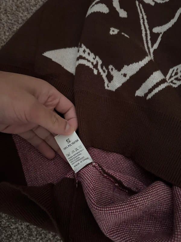 Vintage Dressing Cupid Knitted Jumper - Brown - S