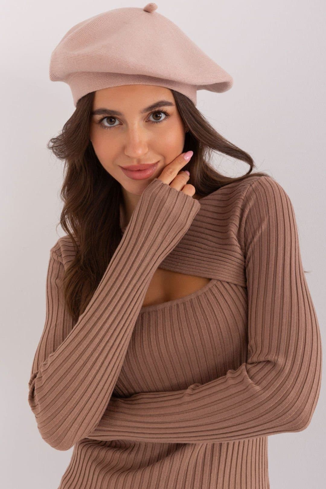 Love Lace Love Lace Women's Beret Hat One Hundred Percent Wool Soft Classic French Style Daily in Beige