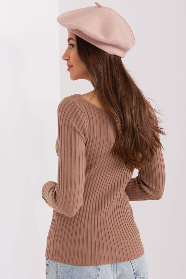 Love Lace Love Lace Women's Beret Hat One Hundred Percent Wool Soft Classic French Style Daily in Beige - 3