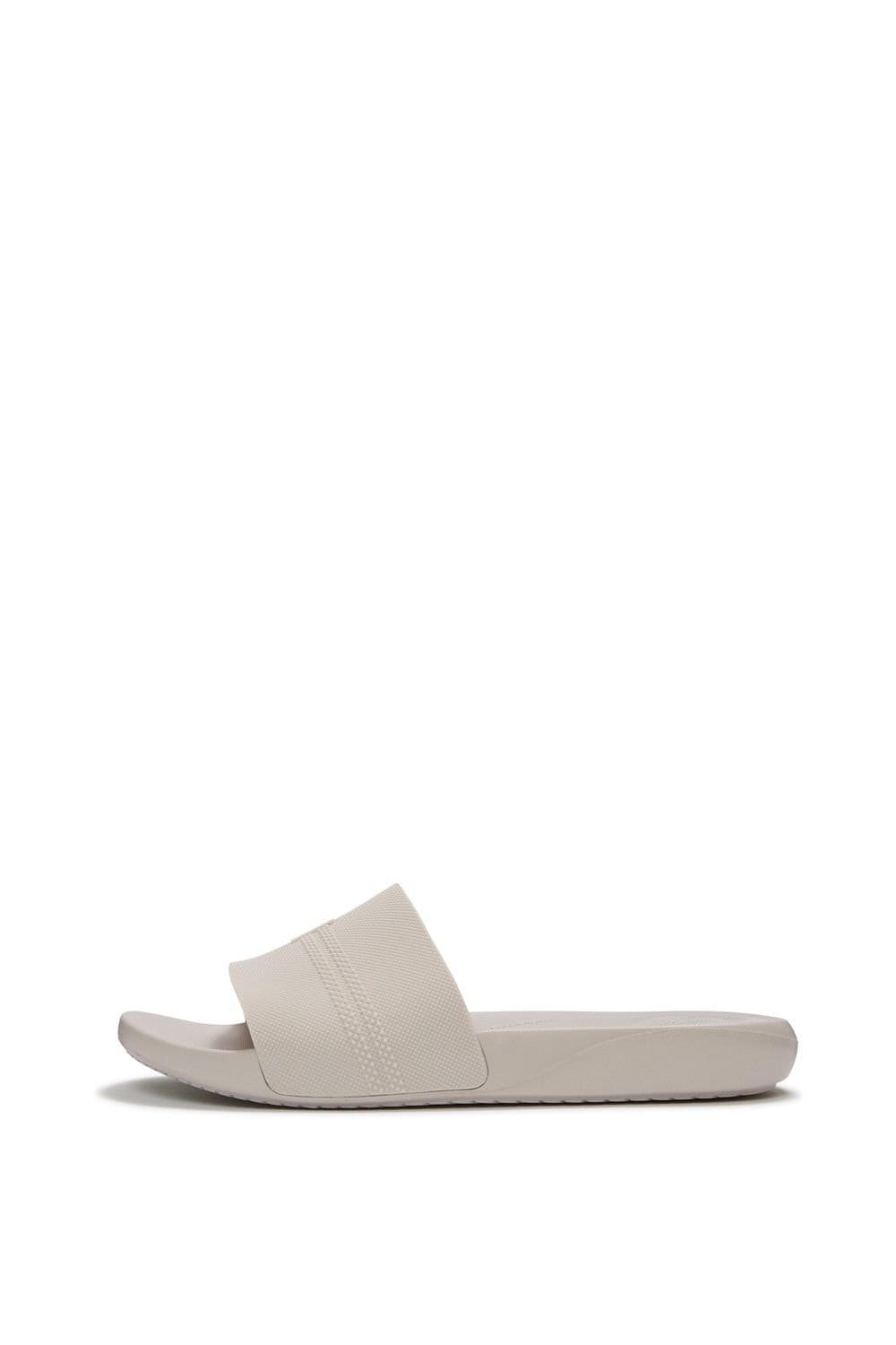 FitFlop FitFlop Men's iQushion Pool Slides in Pale Grey - 4