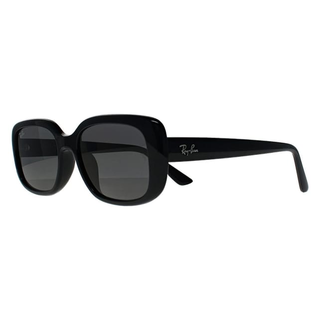 Ray-Ban Ray-Ban Women's Rectangle Polished Black Dark Grey RB4421D Bio Based - 2