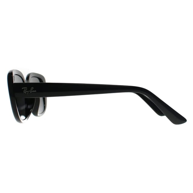 Ray-Ban Ray-Ban Women's Rectangle Polished Black Dark Grey RB4421D Bio Based - 3