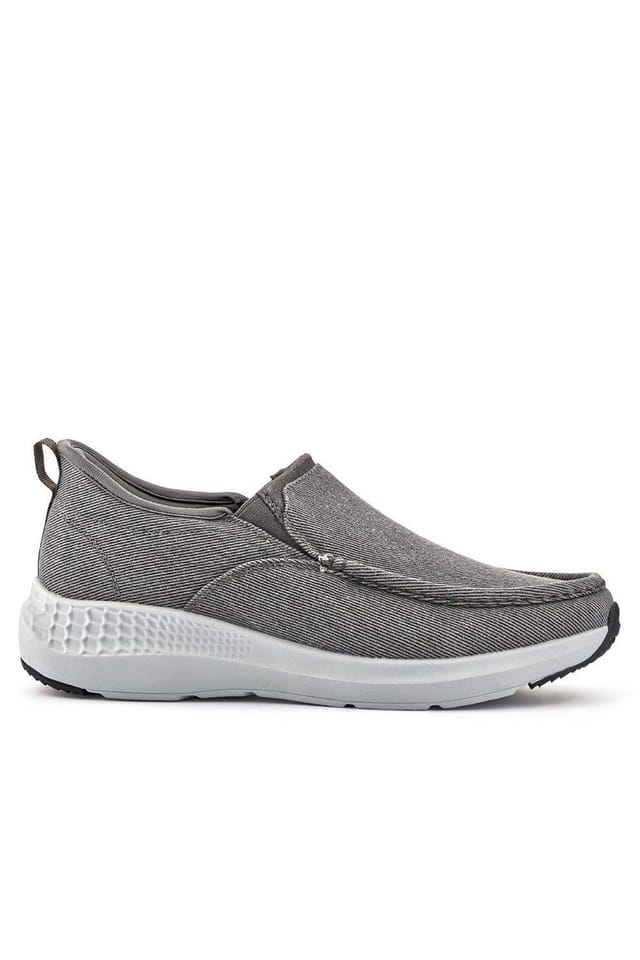 Pavers Pavers Men's Easy Step In Wide Fit Laceless Trainers in Grey - 2