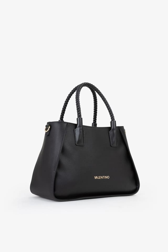Valentino Valentino Women's Eris Shopper Braided Handle Black - 2