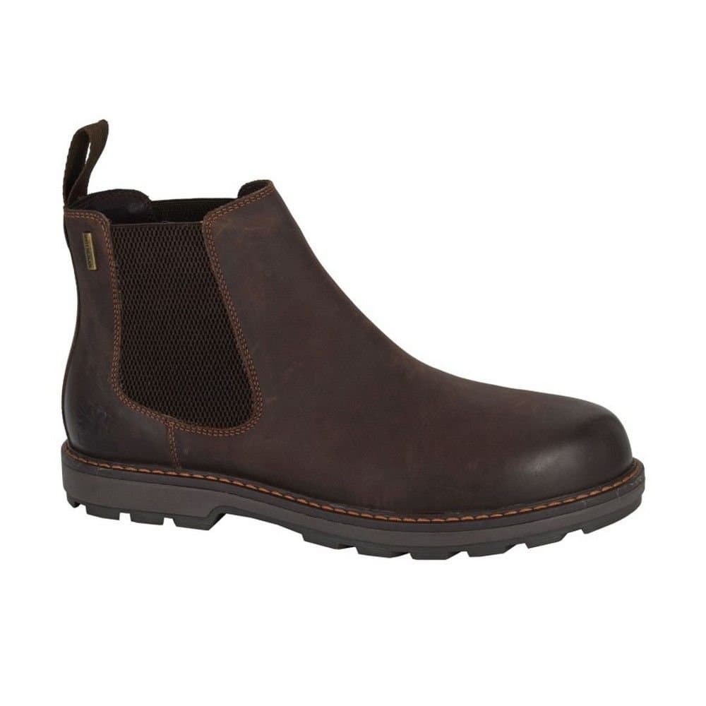 Woodland Woodland Men's Waxy Leather Dealer Boots in Brown