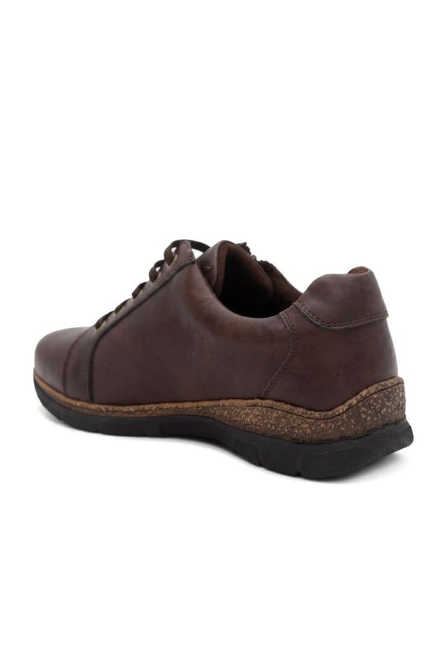 Easyfit Easyfit Women's Extra Wide Zip & Lace Trainers in Brown - 3