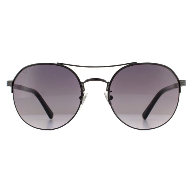 Police Police Men's Aviator Shiny Gunmetal Smoke Gradient Sunglasses in Grey - 2