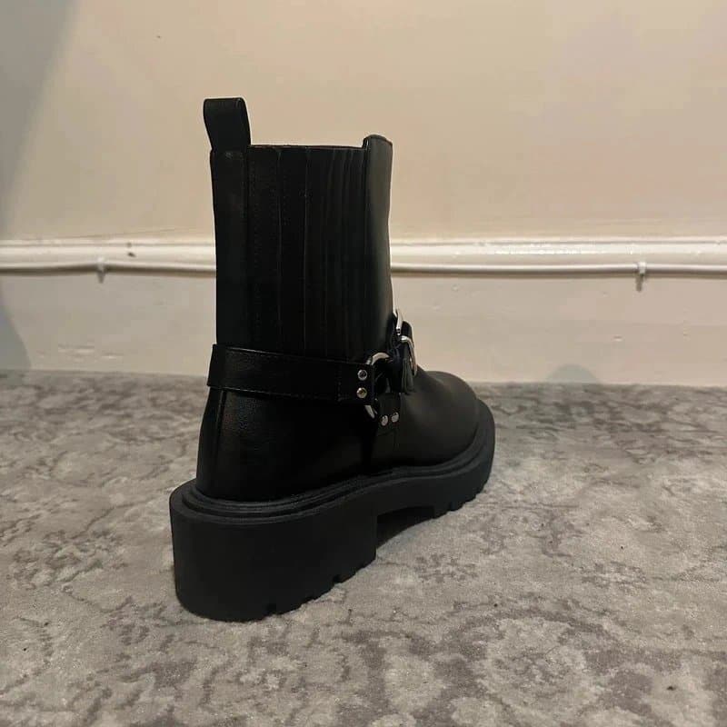 ASOS Vegan Gothic Western Boots - Unisex UK 9