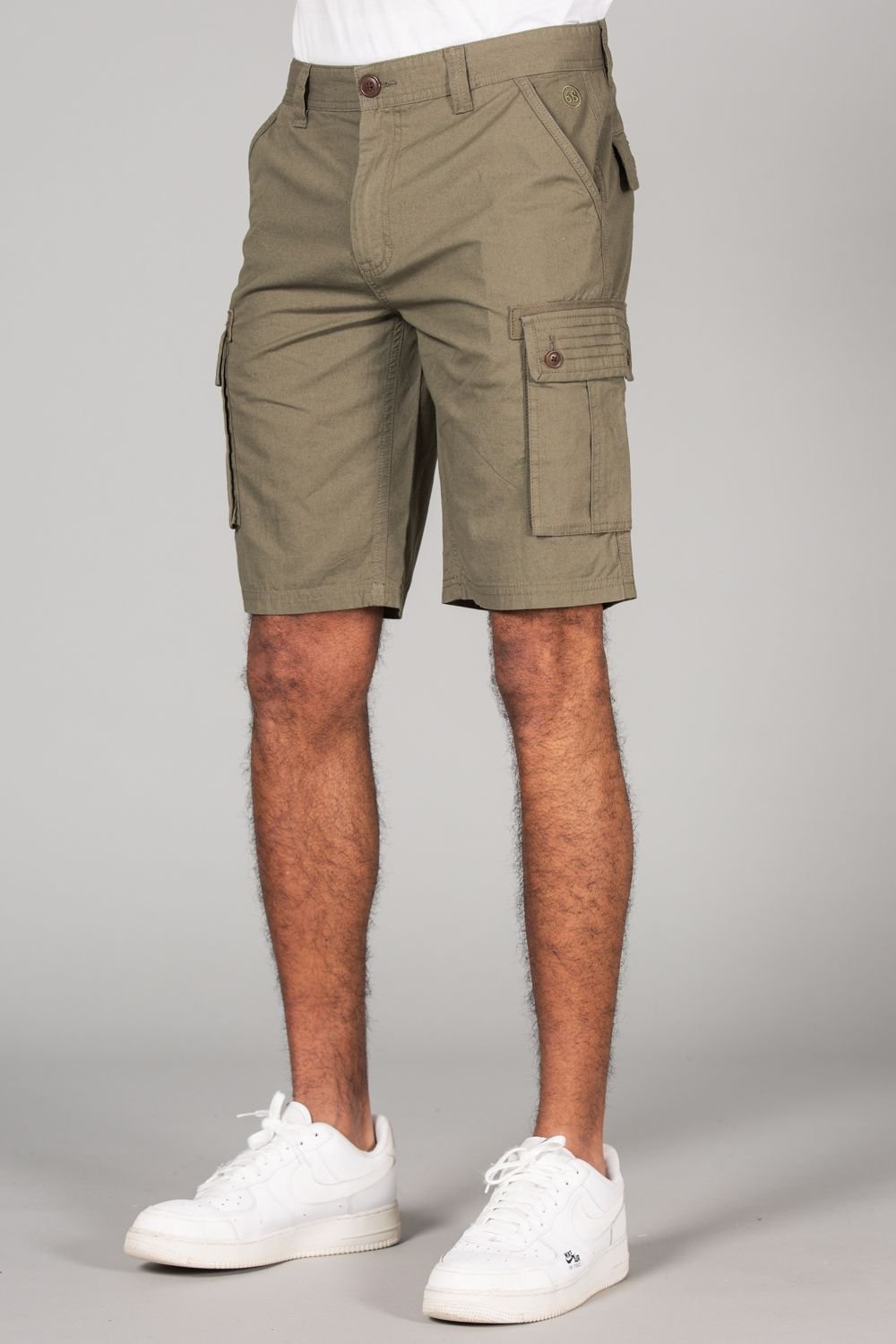 Tokyo Laundry Tokyo Laundry Men's Cotton Cargo-Style Short with Pockets in Olive - 3
