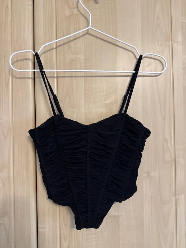 Bershka Bershka zipped corset top - Size Small