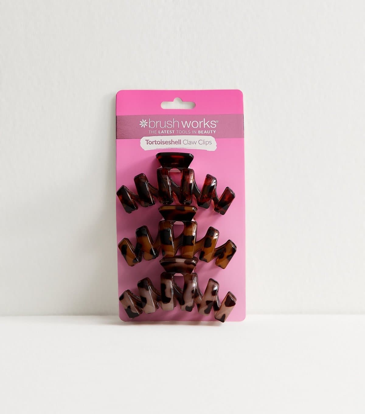 Brushworks Brown Tortoise Shell Claw Clips Brushworks New Look