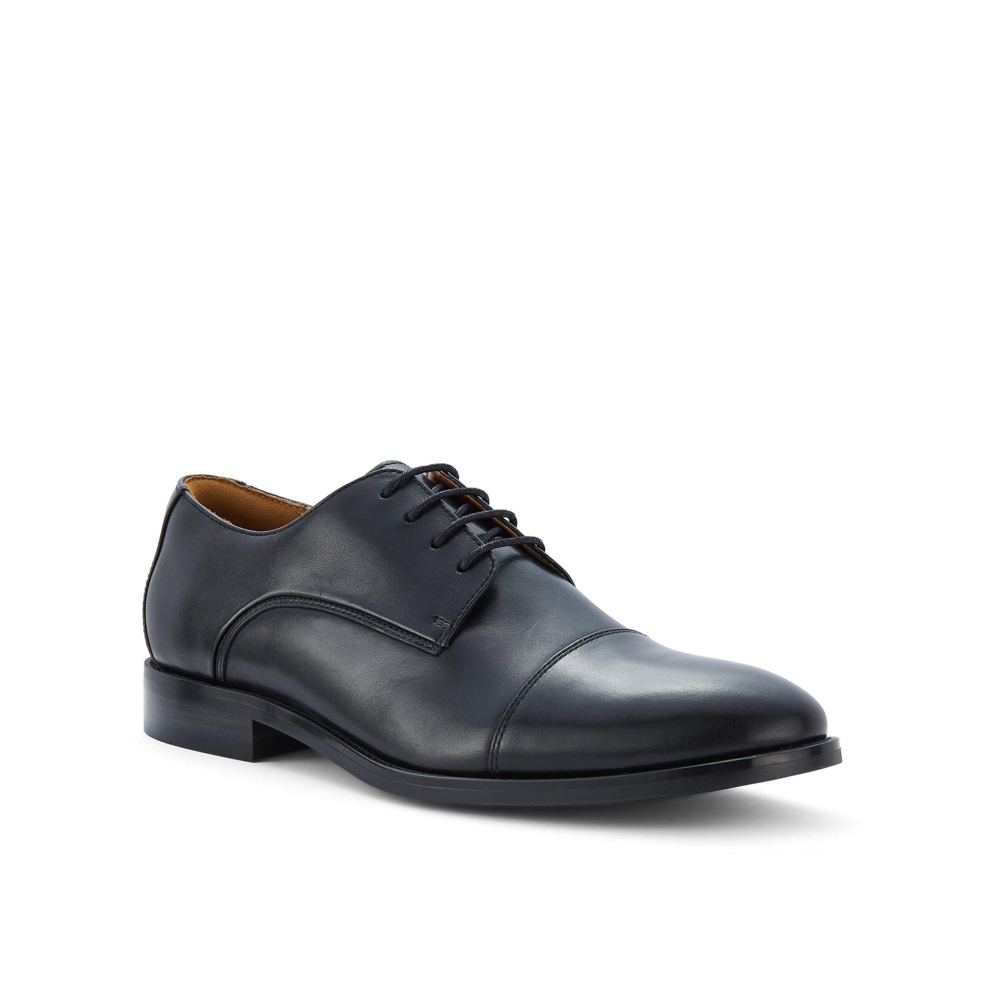 Clarks Clarks Men's Banstead Cap Black Leather Derby Shoes, Lace Up - 4
