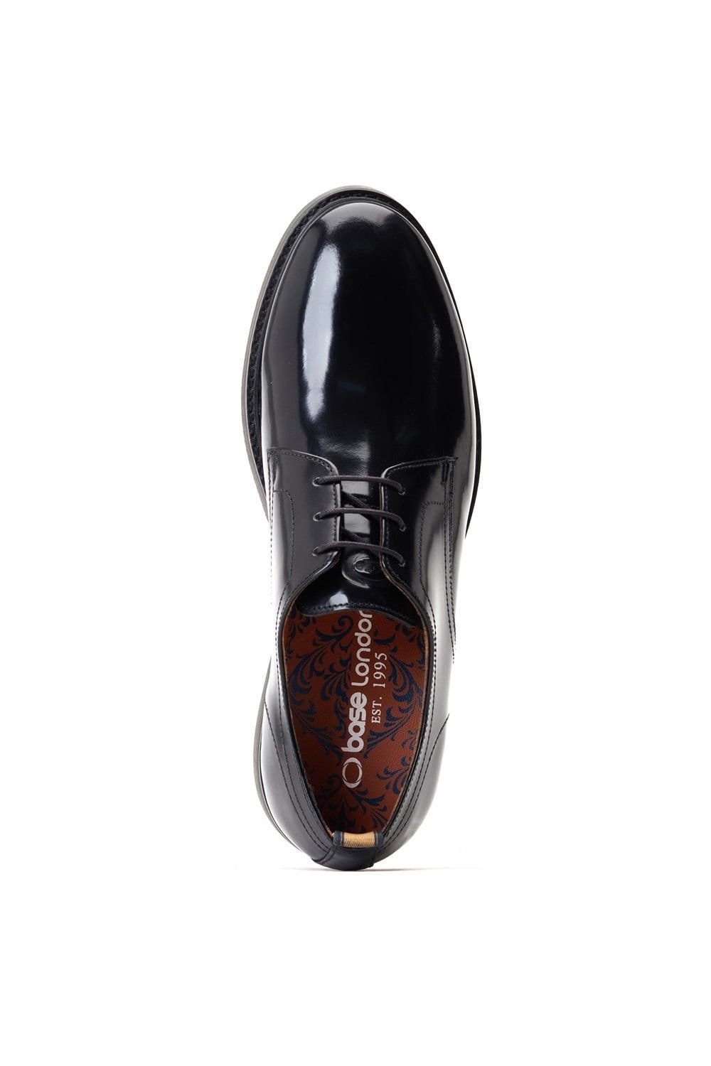 Base London Base London Men's Roly Plain Toe Derby in Black - 4
