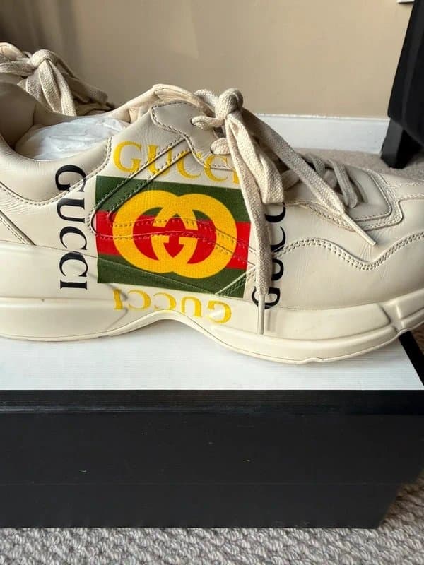 Gucci Gucci Rhyton Leather trainers - size 9